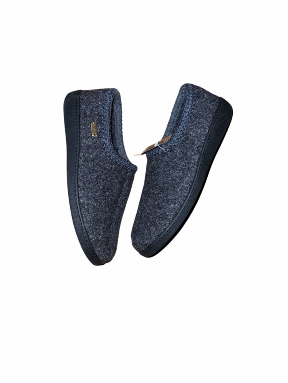 Haflinger Dark Gray Wool Felt Slippers Size 47 - Picture 3 of 7